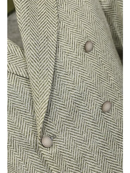 Giacca doppiopetto Montecarlo Jersey in misto lino e cotone Tagliatore | 1SMJ20K 570059 V1307678